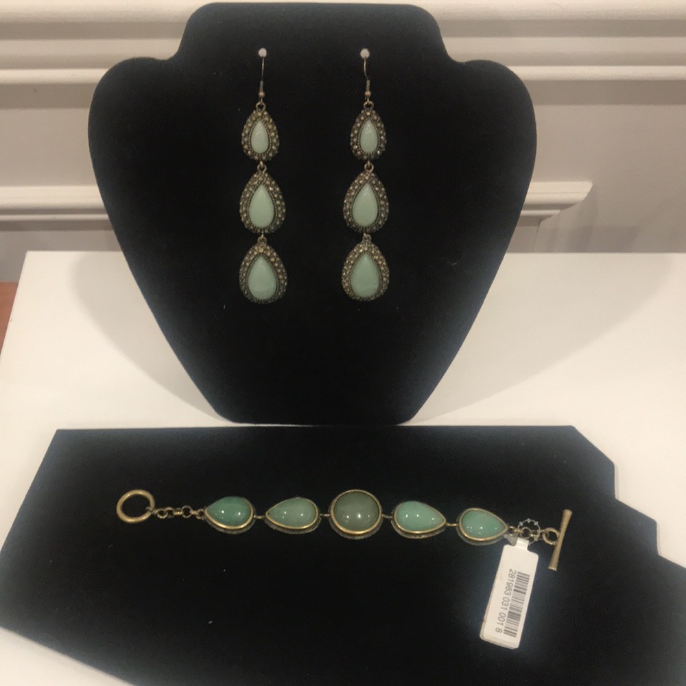 Bracelet & Necklace set beautiful green colour